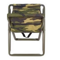 Deluxe Woodland Camouflage Folding Camp Stool w/Pouch